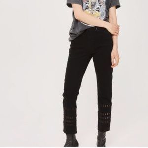 Topshop Moto Jeans with Cutout Ankles